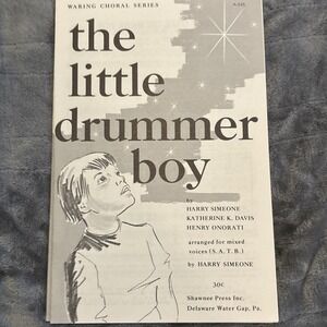 The Little Drummer Boy SSAA (Waring Choral Series 1959)   ~